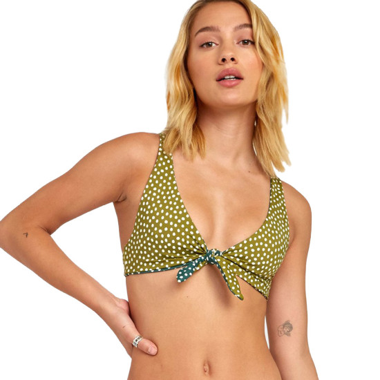 RVCA Γυναικείο μαγιό Axis Revo Tie Front - Bikini Top